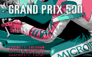 Grand Prix title screen for Atari ST